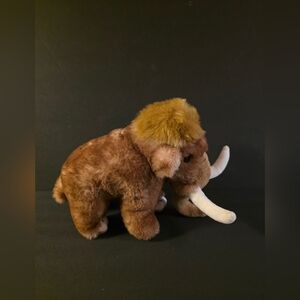 DolliBu 9" Brown Woolly Mammoth Plush Soft Realistic Stuffed Animal Toy